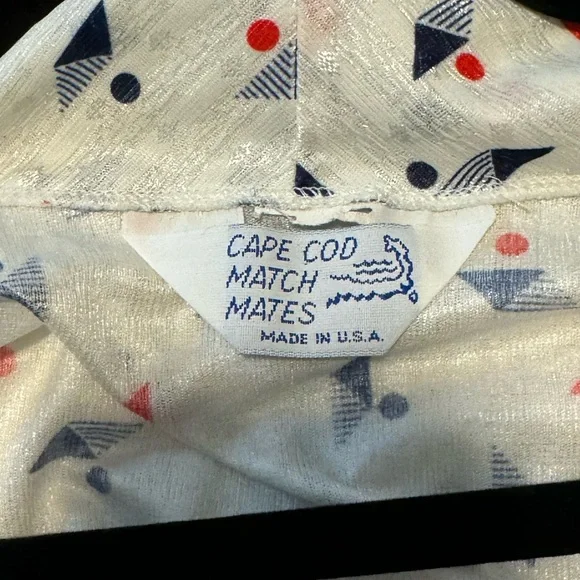 Cape cod match mates vintage blouse - Picture 7 of 8